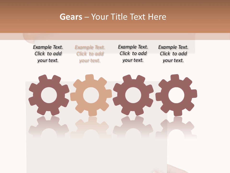 White Copy Space Showing PowerPoint Template