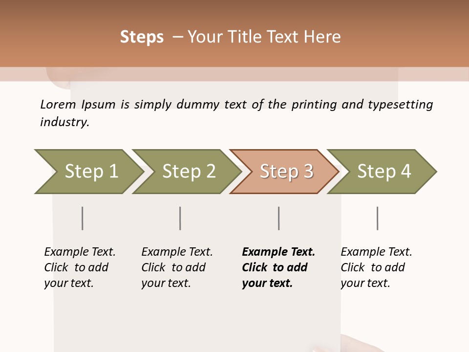 White Copy Space Showing PowerPoint Template