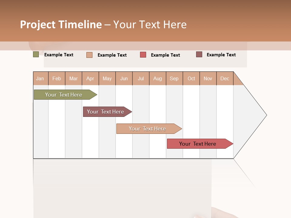White Copy Space Showing PowerPoint Template