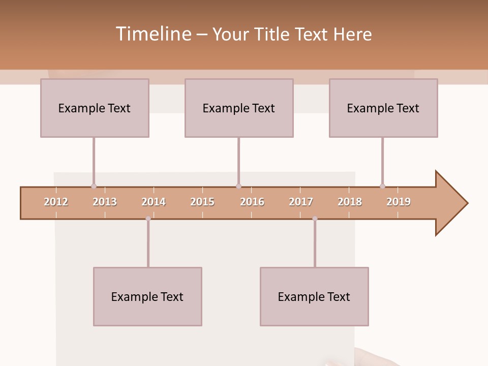 White Copy Space Showing PowerPoint Template
