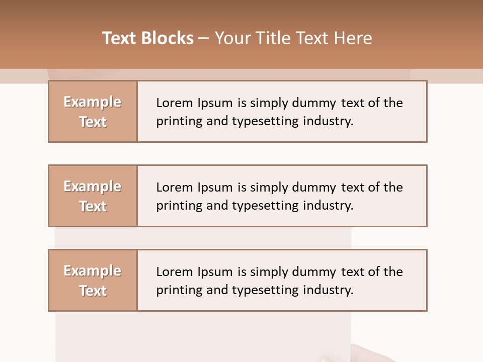 White Copy Space Showing PowerPoint Template