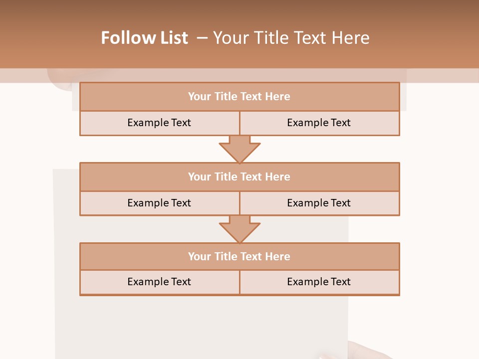 White Copy Space Showing PowerPoint Template