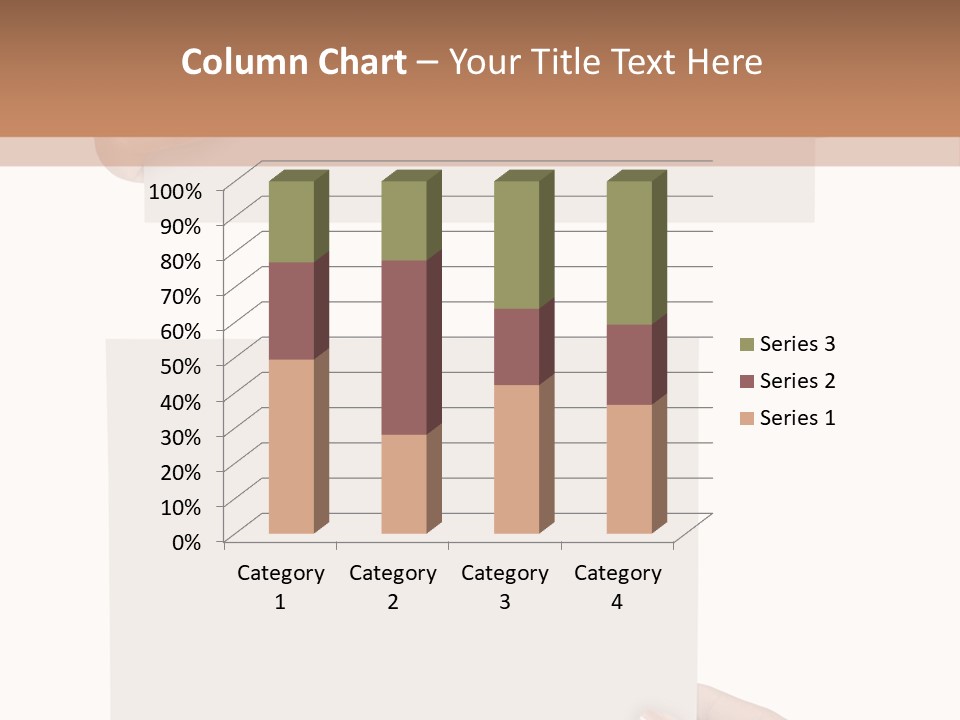 White Copy Space Showing PowerPoint Template