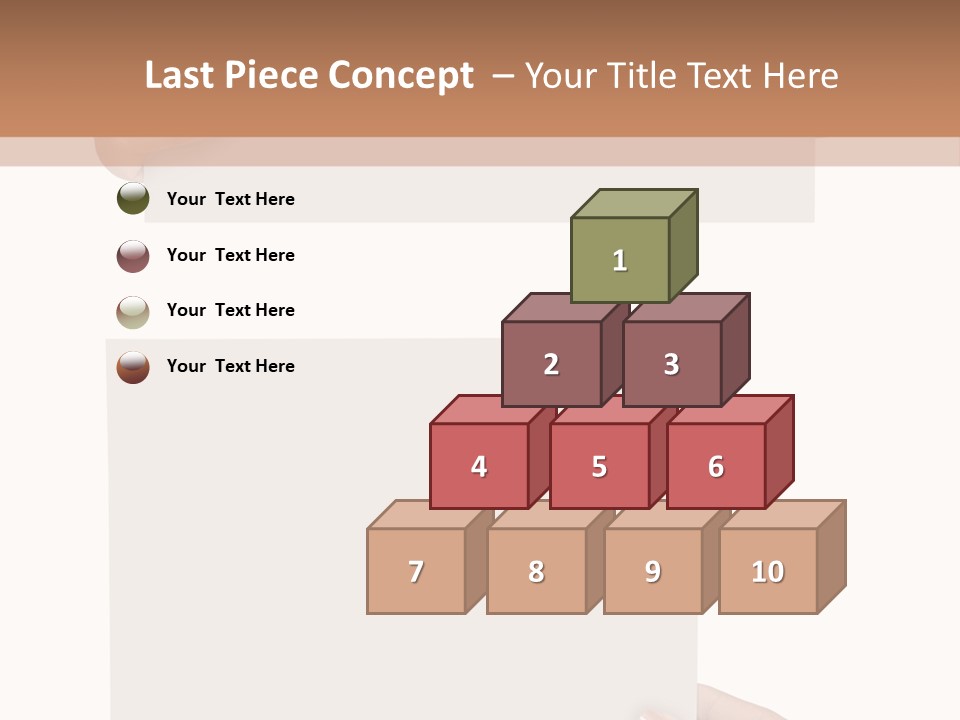 White Copy Space Showing PowerPoint Template