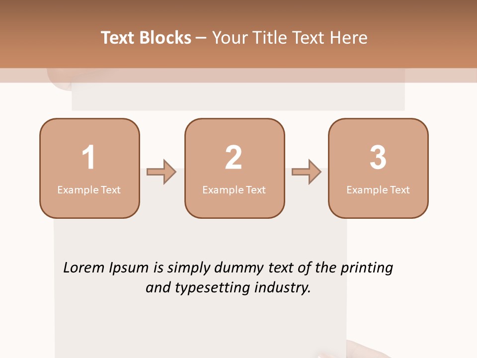 White Copy Space Showing PowerPoint Template