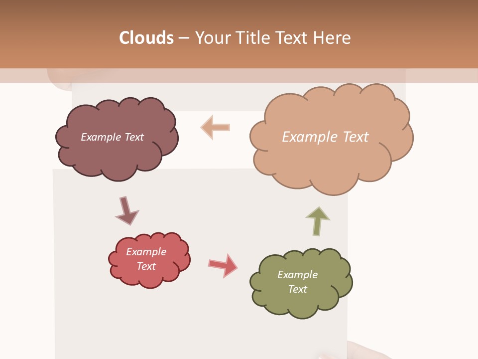 White Copy Space Showing PowerPoint Template