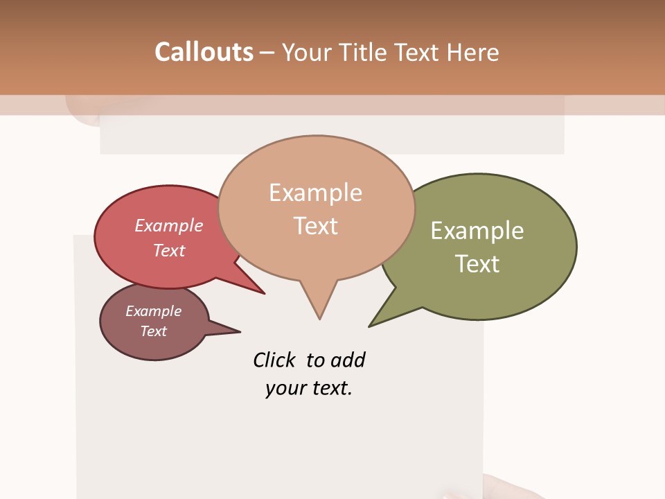 White Copy Space Showing PowerPoint Template