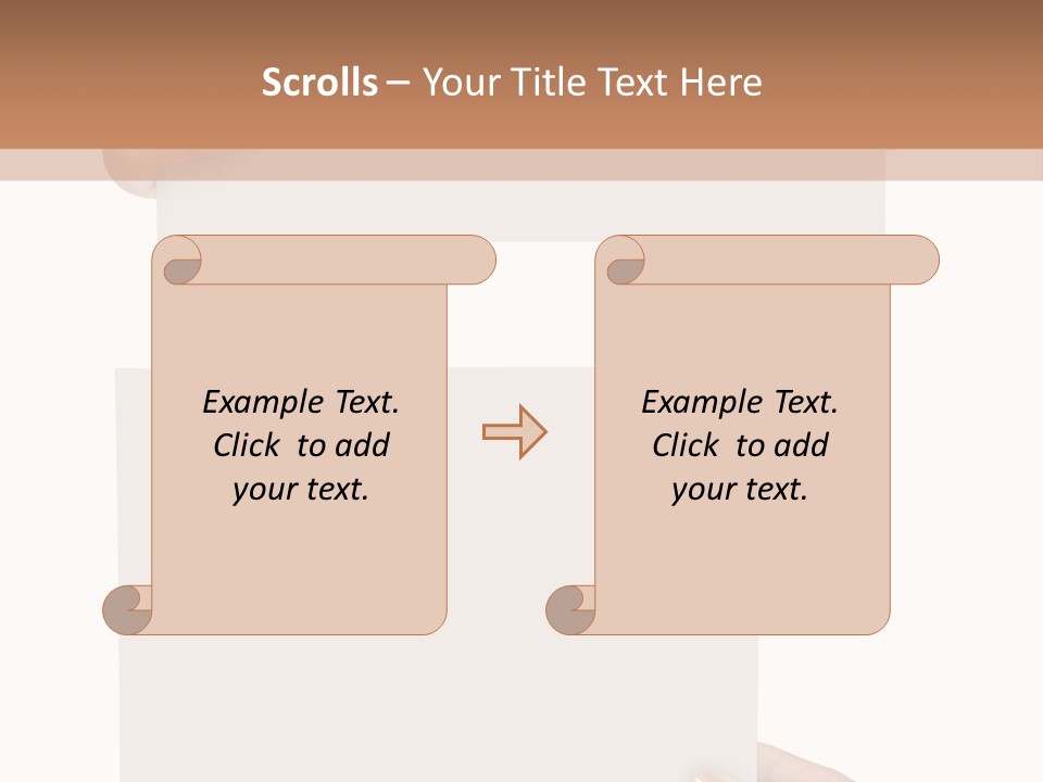 White Copy Space Showing PowerPoint Template