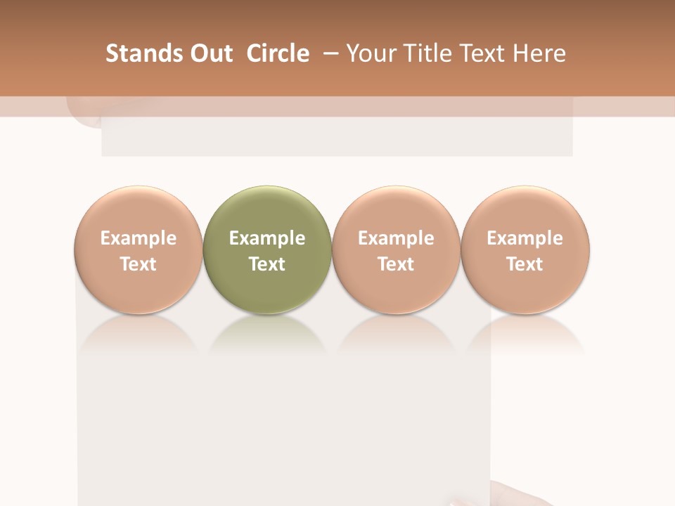 White Copy Space Showing PowerPoint Template