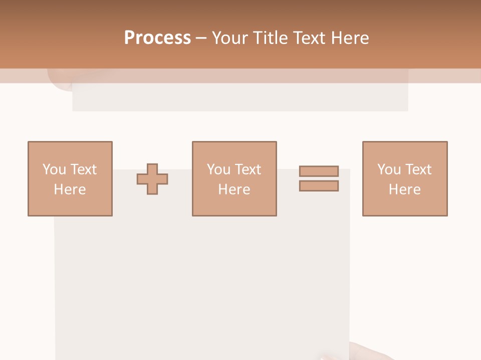 White Copy Space Showing PowerPoint Template