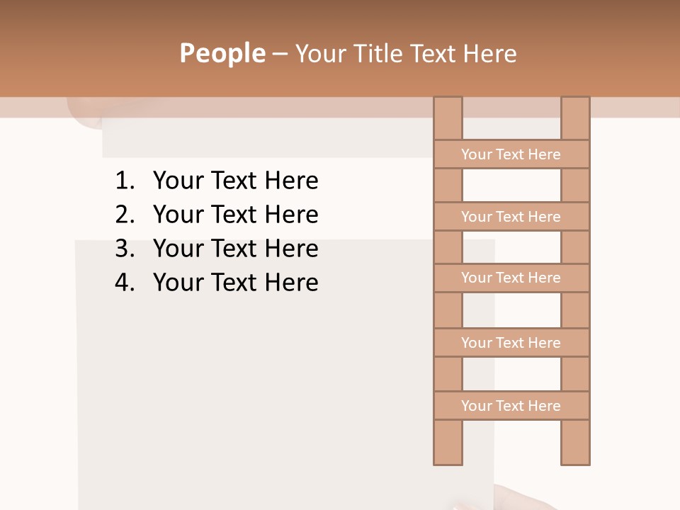 White Copy Space Showing PowerPoint Template