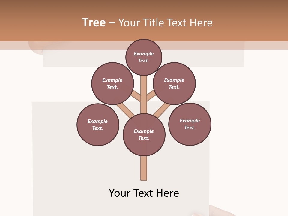 White Copy Space Showing PowerPoint Template