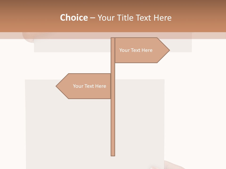 White Copy Space Showing PowerPoint Template