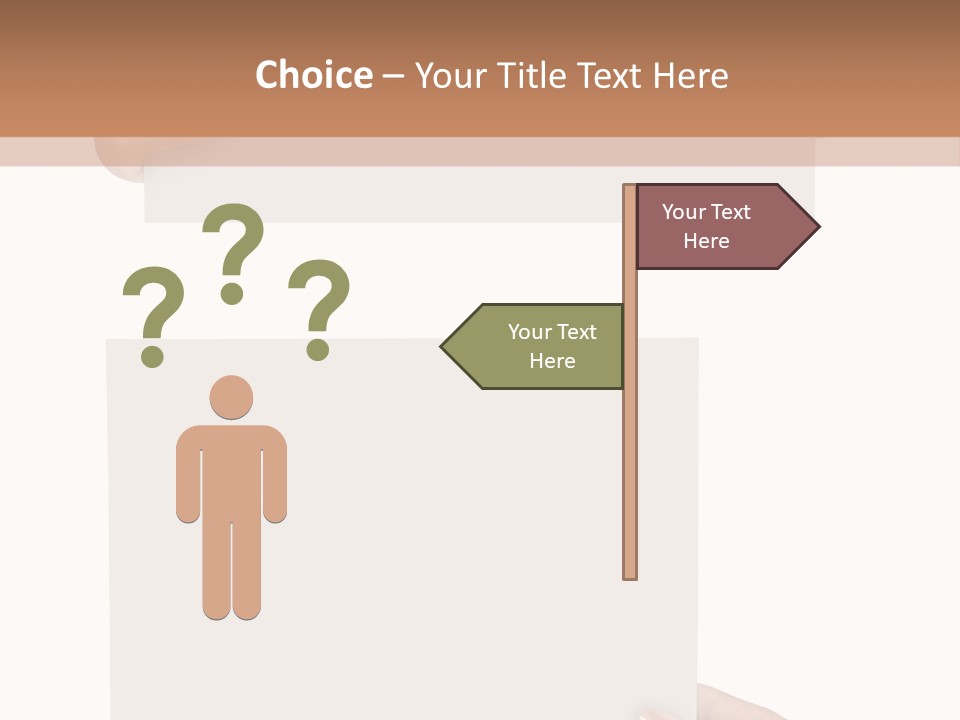 White Copy Space Showing PowerPoint Template