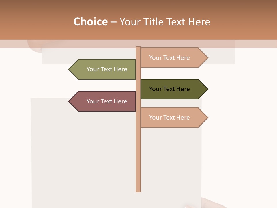 White Copy Space Showing PowerPoint Template