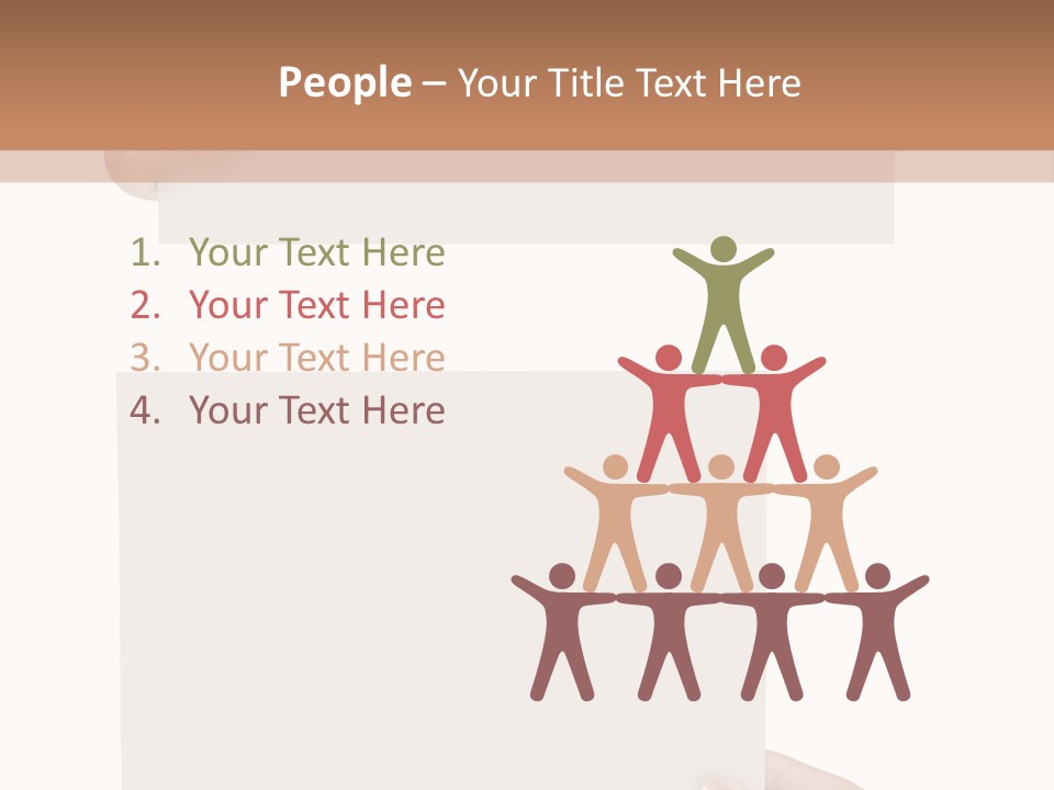 White Copy Space Showing PowerPoint Template