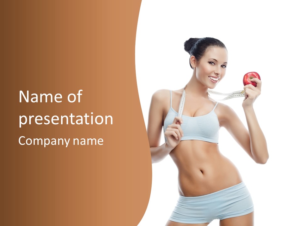 Model Nude Bottom PowerPoint Template