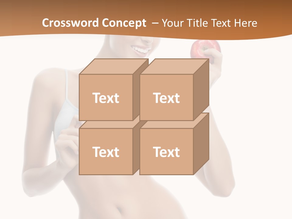 Model Nude Bottom PowerPoint Template