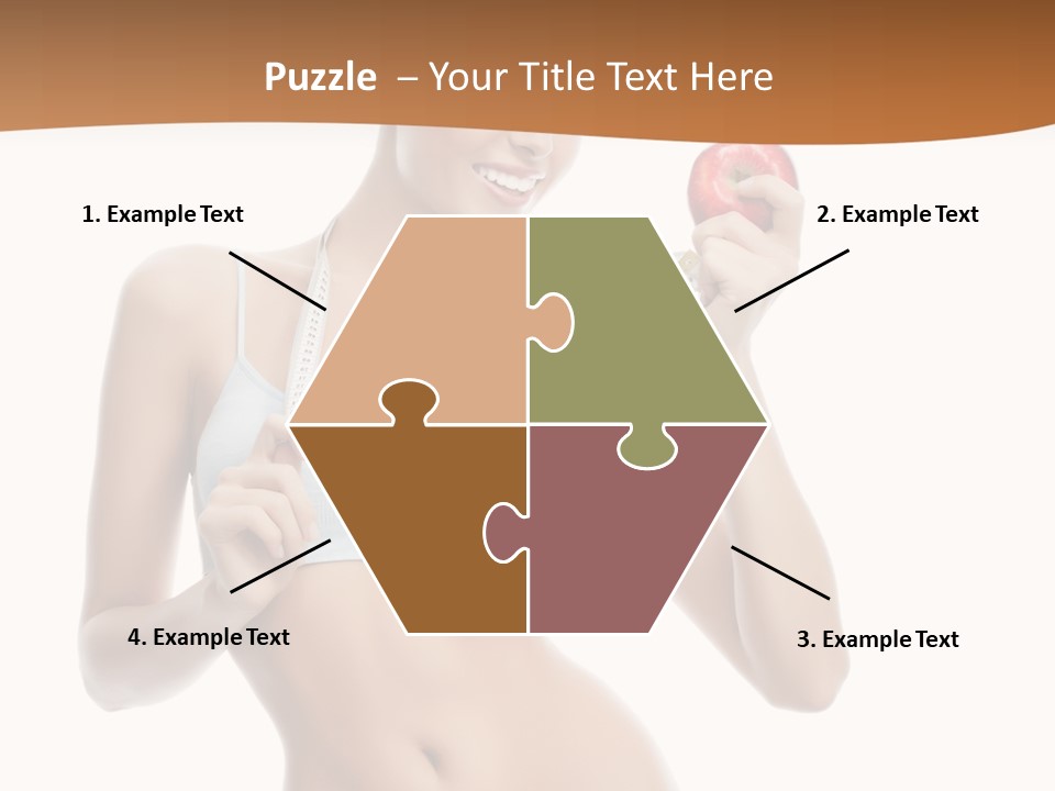 Model Nude Bottom PowerPoint Template