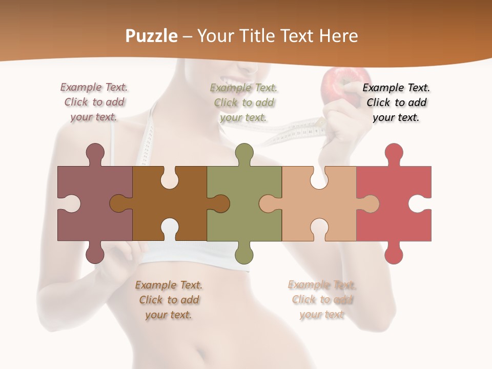 Model Nude Bottom PowerPoint Template