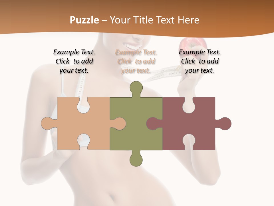 Model Nude Bottom PowerPoint Template