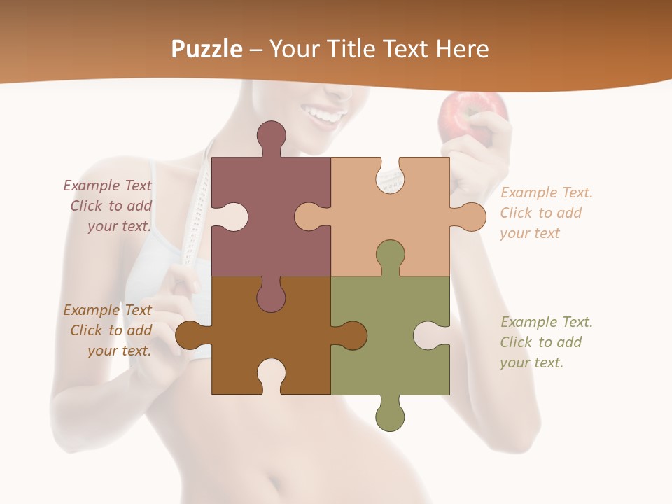 Model Nude Bottom PowerPoint Template