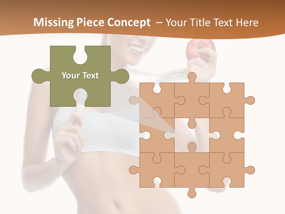 Model Nude Bottom PowerPoint Template