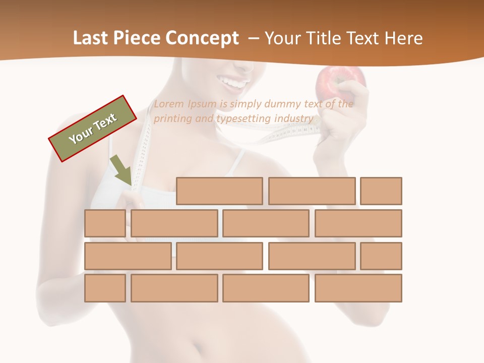 Model Nude Bottom PowerPoint Template