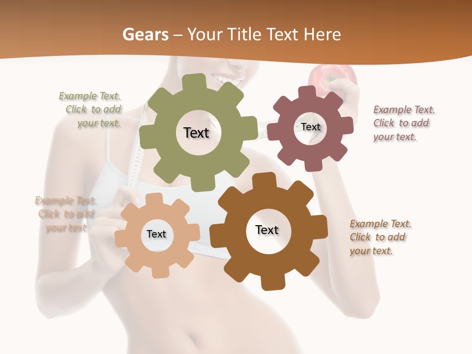 Model Nude Bottom PowerPoint Template