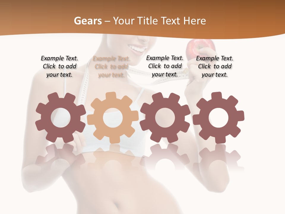 Model Nude Bottom PowerPoint Template