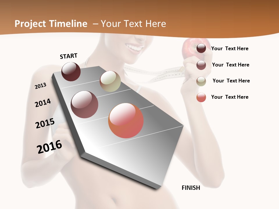 Model Nude Bottom PowerPoint Template
