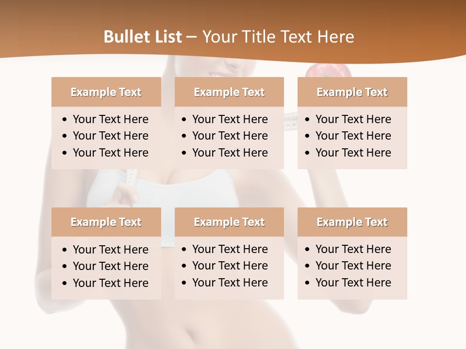 Model Nude Bottom PowerPoint Template
