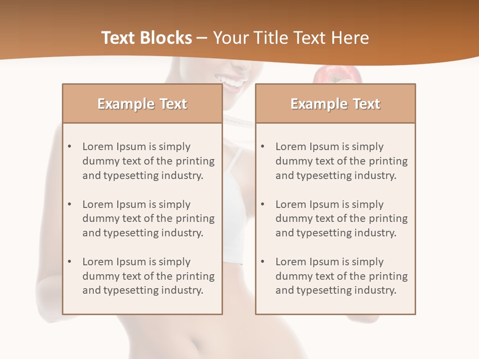 Model Nude Bottom PowerPoint Template