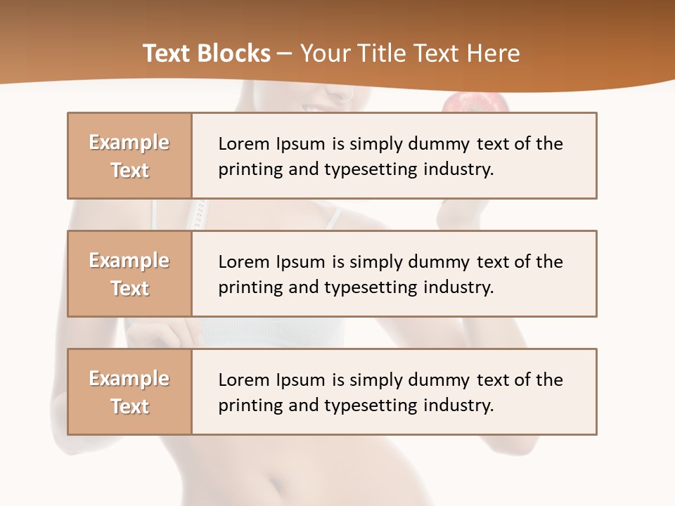 Model Nude Bottom PowerPoint Template