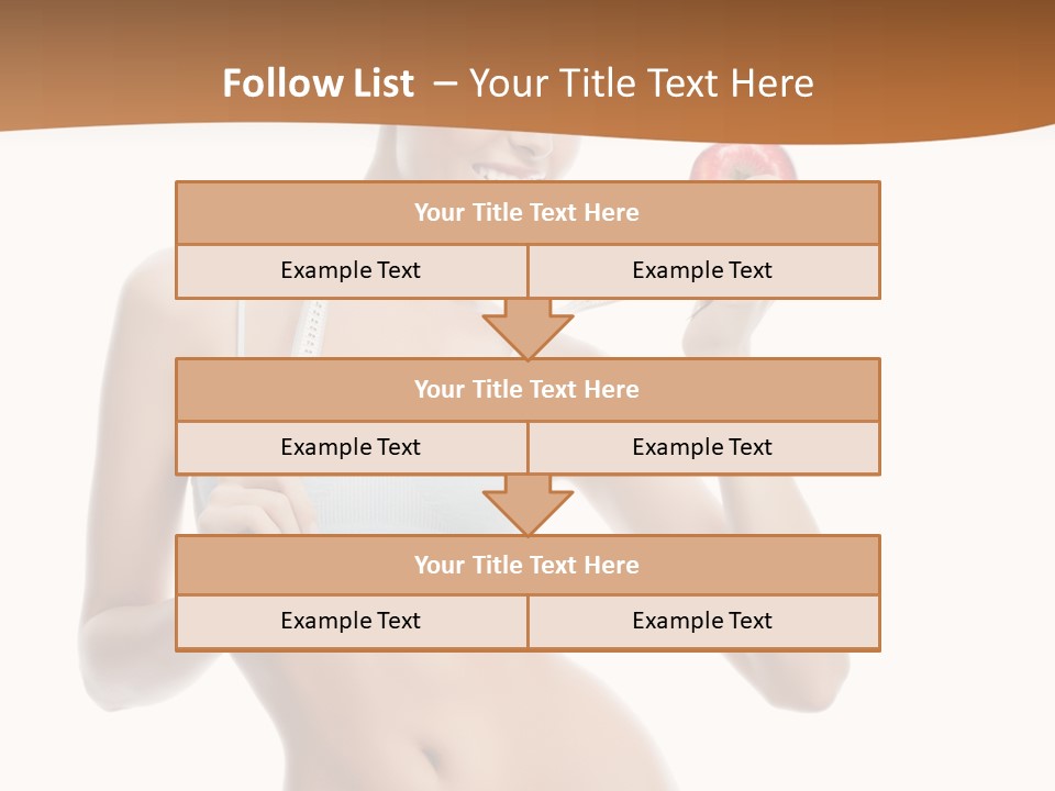Model Nude Bottom PowerPoint Template