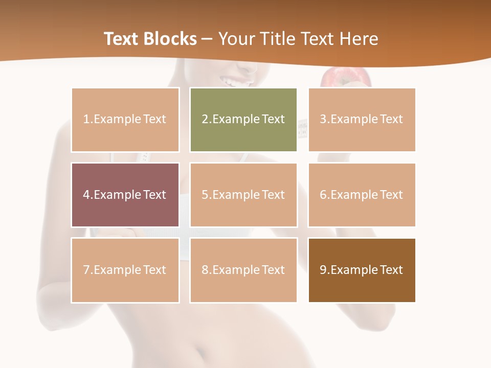 Model Nude Bottom PowerPoint Template