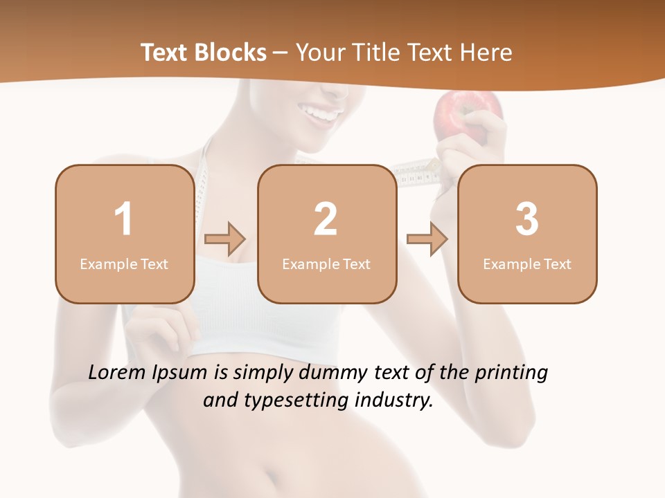 Model Nude Bottom PowerPoint Template