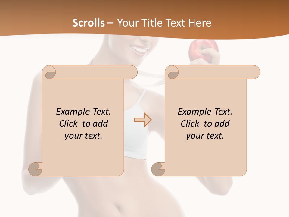 Model Nude Bottom PowerPoint Template