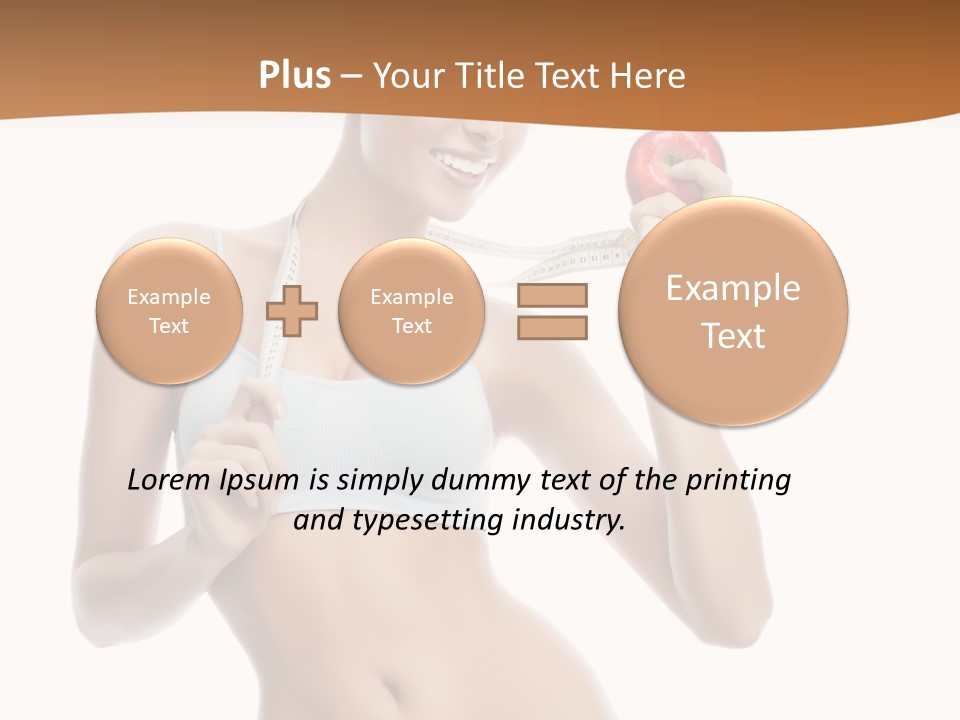 Model Nude Bottom PowerPoint Template