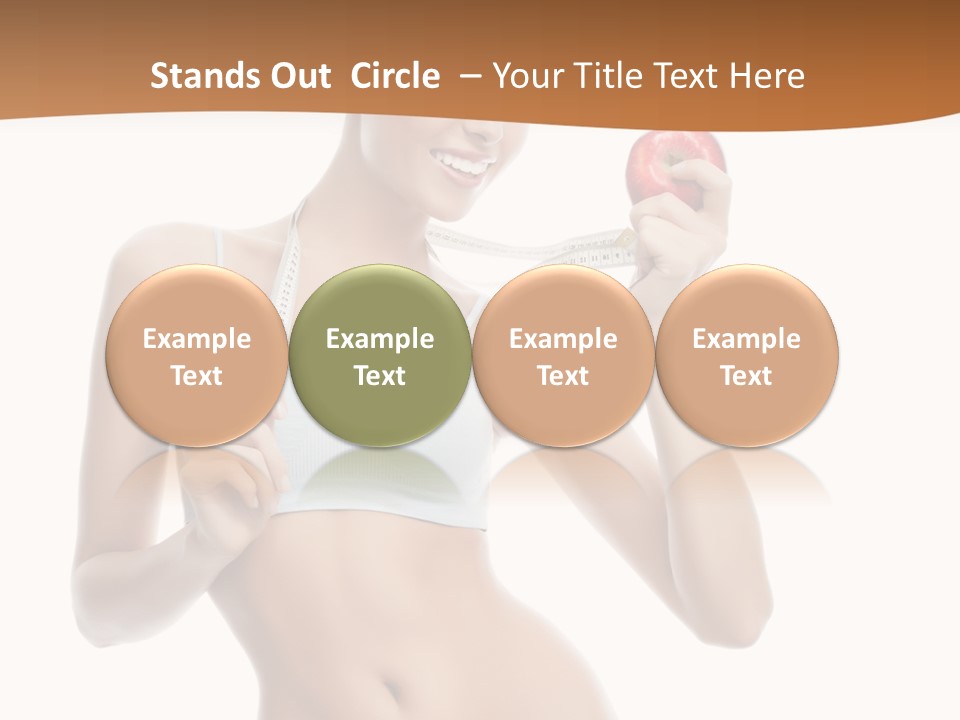 Model Nude Bottom PowerPoint Template