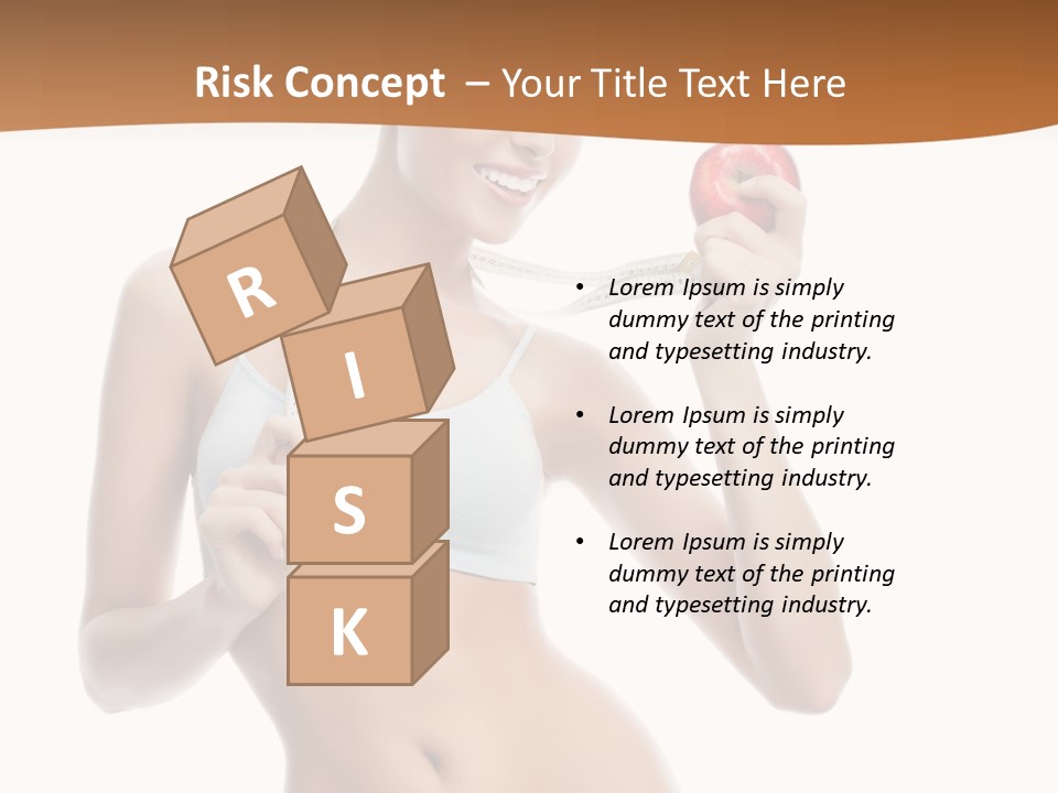 Model Nude Bottom PowerPoint Template