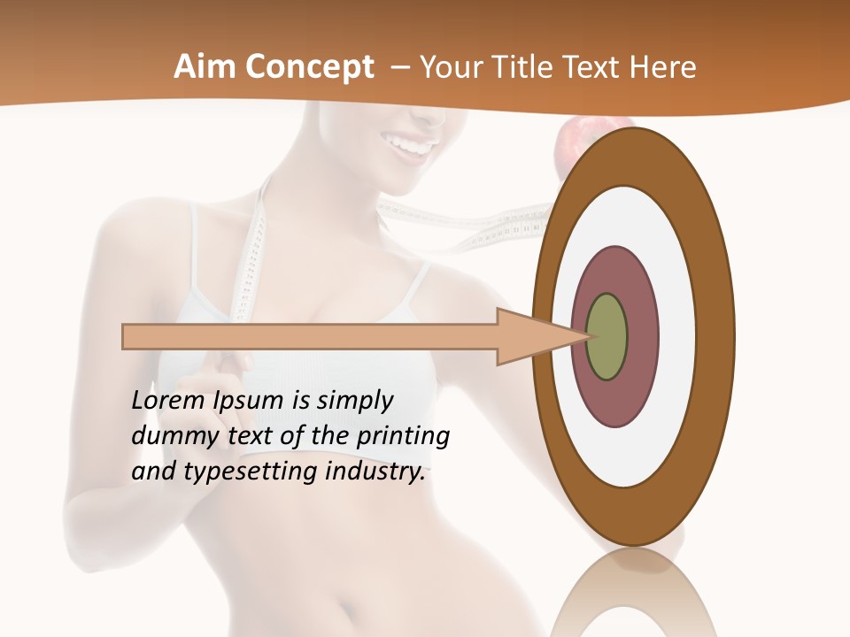 Model Nude Bottom PowerPoint Template