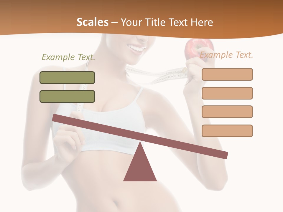 Model Nude Bottom PowerPoint Template