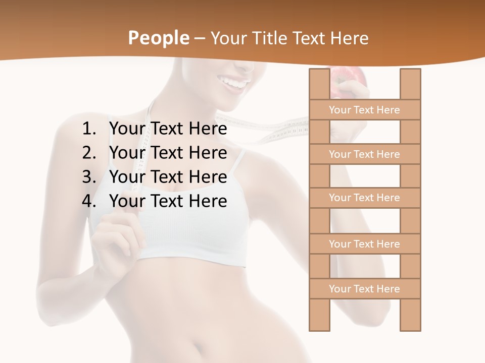 Model Nude Bottom PowerPoint Template