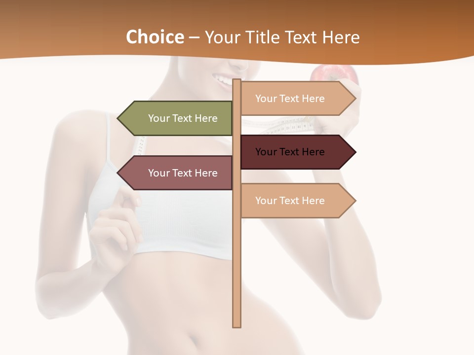 Model Nude Bottom PowerPoint Template