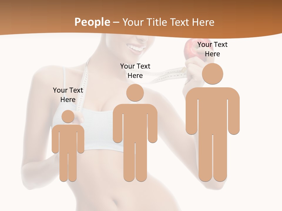 Model Nude Bottom PowerPoint Template