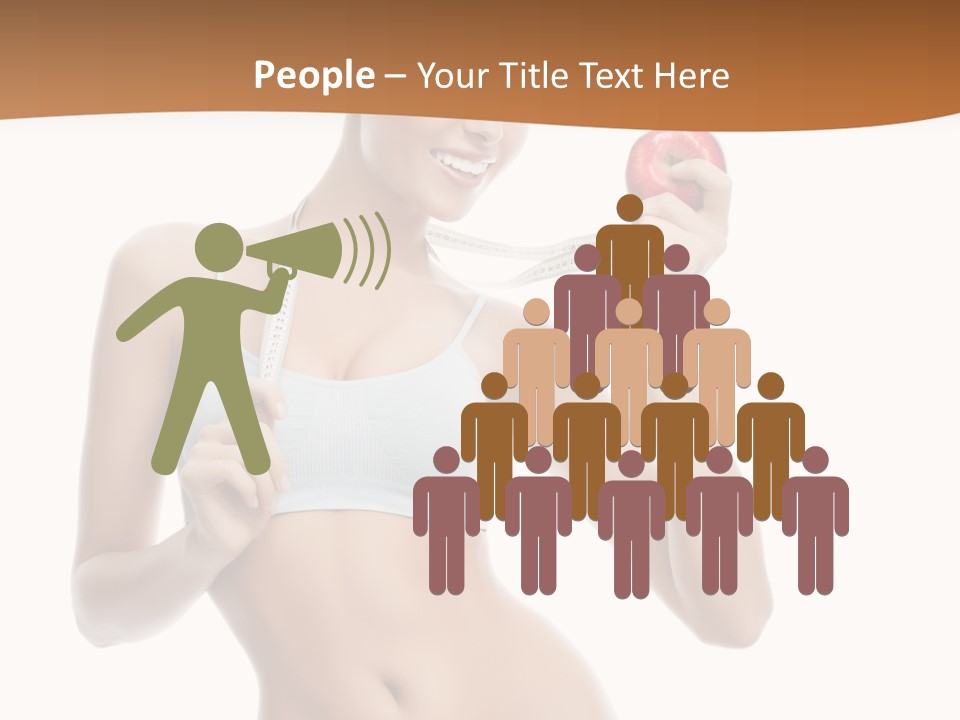 Model Nude Bottom PowerPoint Template