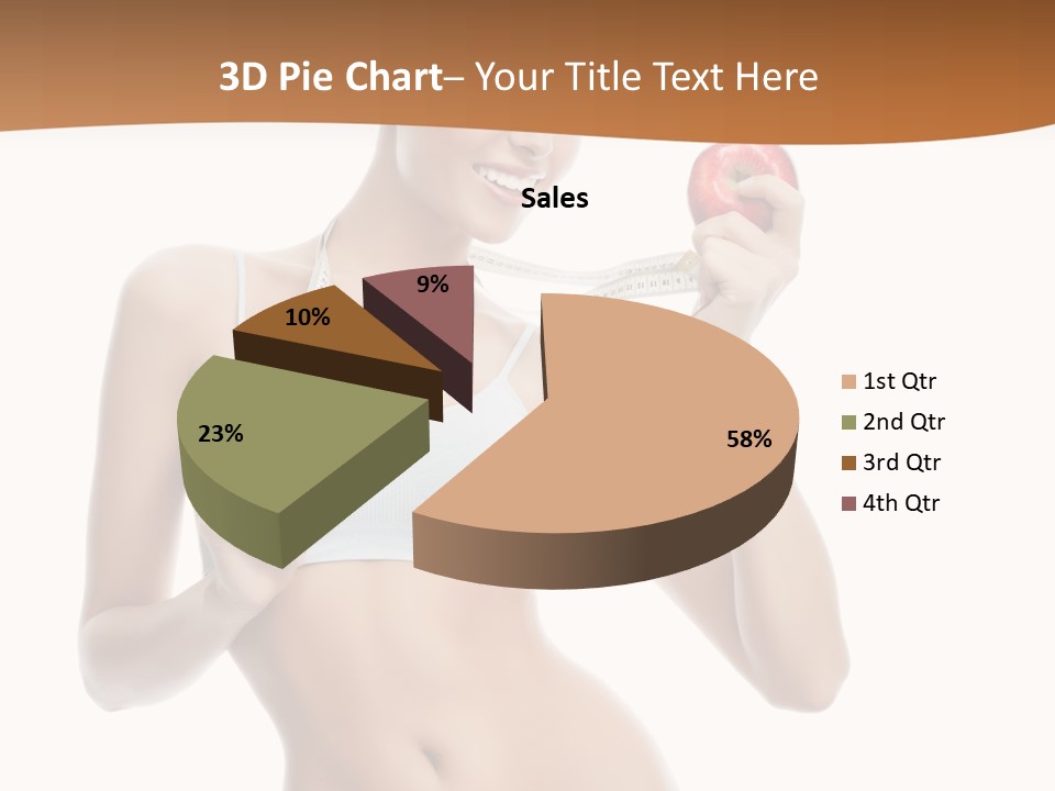 Model Nude Bottom PowerPoint Template