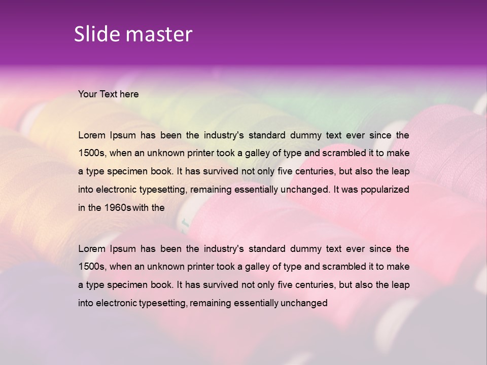 Clothing Object Ilky PowerPoint Template