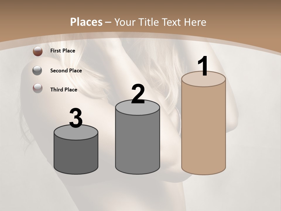 Bra Wearing Make Up PowerPoint Template